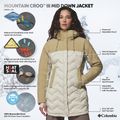 Дамско пухено яке Columbia Mountain Croo III Mid Down dark stone/beach 11