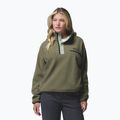 Дамски поларен суитшърт Columbia Helvetia II Cropped Half Snap Fleece stone green/safari