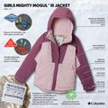 Детско скиорско яке Columbia Mighty Mogul III mineral pink/antique mauve 4
