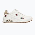 Дамски обувки SKECHERS Uno Champagne & Roses white 2