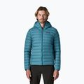 Мъжко пухено яке Patagonia Down Sweater Hoody glacial blue