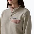 Дамски поларен суитшърт Patagonia Lightweight Synchilla Snap-T Pullover oatmeal heather w/moonrise taupe 4