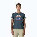 Дамска тениска Patagonia Great Waves Ringer Tee summit blue
