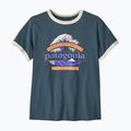 Дамска тениска Patagonia Great Waves Ringer Tee summit blue 2