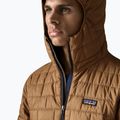 Мъжко ватирано яке Patagonia Nano Puff Hoody deer brown 5