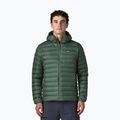 Мъжко пухено яке Patagonia Down Sweater Hoody treeline green