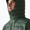Мъжко пухено яке Patagonia Down Sweater Hoody treeline green 5