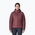 Дамско пухено яке Patagonia Down Sweater Hoody dark ruby