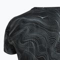 Мъжка тениска за бягане HOKA EveryRun CLF PRT black/white 4