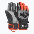 Детски скиорски ръкавици Reusch Worldcup Warrior R-Tex XT Junior black/silver/fluo red 2