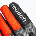 Детски скиорски ръкавици Reusch Worldcup Warrior R-Tex XT Junior black/silver/fluo red 5