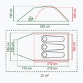 Палатка за къмпинг Coleman Darwin 3+ за 3 лица, сива 2176904 2