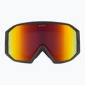 Скиорскa маска Cairn Frost Pure mat black red 2