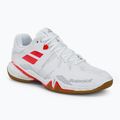 Дамски обувки за бадминтон Babolat Shadow Spirit white/lavender