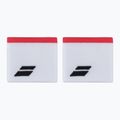 Лента за китка Babolat Logo 2 бр. white/strike red