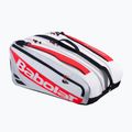 Чанта за падел Babolat RH Pro Juan Lebron 62 l white/ silver/ red 2