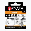 VMC Feeder NI methode leader loop barbless hook + line 10 pcs clear 1929410