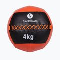 Медицинска топка Sveltus Wall Ball 4 kg black/red