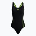 Дамски бански костюм от една част arena Shadow One Piece black/green 000088/506