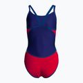 Дамски бански костюм от една част arena Team Stripe Super Fly Back One Piece червено-син 001195/477 2