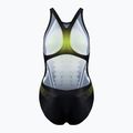Дамски бански костюм от една част arena One Placed Print One Piece black and yellow 001191 2