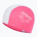 Детска шапка за плуване arena Polyester II бяло и розово 002468/910 2