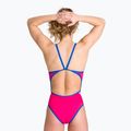 Дамски бански от една част arena Team Stripe Super Fly Back One Piece pink 001195/970 6