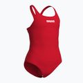 Детски цял бански костюм arena Team Swim Pro Solid red/white 3