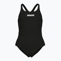 Детски цял бански костюм arena Team Swim Pro Solid black/white