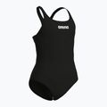Детски цял бански костюм arena Team Swim Pro Solid black/white 3