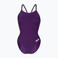 Дамски цял костюм за плуване Arena Team Light Drop Solid plum/white