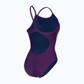 Дамски цял костюм за плуване Arena Team Light Drop Solid plum/white 4