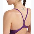 Дамски цял костюм за плуване Arena Team Light Drop Solid plum/white 8