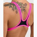 Дамски бански костюм от една част arena One Biglogo One Piece black/fluo pink 5