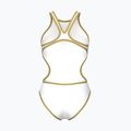 Дамски цял костюм за плуване Arena One Biglogo One Piece white/gold 2