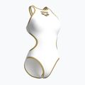 Дамски цял костюм за плуване Arena One Biglogo One Piece white/gold 4