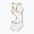 Дамски цял костюм за плуване Arena One Biglogo One Piece white/gold 5