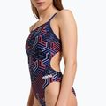 Дамски бански костюм от една част arena Kikko Pro Swimsuit Challenge Back navy/team redwhiteblue 4