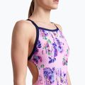 Дамски бански костюм от една част arena Rose Texture Swimsuit Xcross Back multi pink/navy 8
