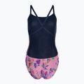 Дамски бански костюм от една част arena Rose Texture Swimsuit Xcross Back multi pink/navy 2