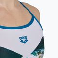 Дамски бански костюм от една част arena Planet Super Fly Back white multi/blue cosmo 5