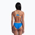 Дамски бански костюм от една част arena One Biglogo One Piece blue river/fluo orange 3