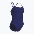 Дамски бански костюм от една част arena Lace Back Solid navy/white 3