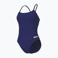 Дамски бански костюм от една част arena Lace Back Solid navy/white 4