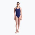 Дамски бански костюм от една част arena Lace Back Solid navy/white 6