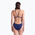 Дамски бански костюм от една част arena Lace Back Solid navy/white 7