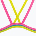 Дамски бански костюм от една част arena One Double Cross Back One Piece turquoise/fluo pink/soft green 5
