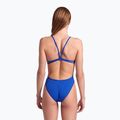 Дамски бански костюм от една част arena Lace Back Solid royal/white 7