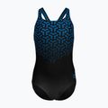 Детски бански костюм от една част arena Kikko V Swim Pro Гърба black/blue china