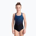 Детски бански костюм от една част arena Kikko V Swim Pro Гърба black/blue china 5